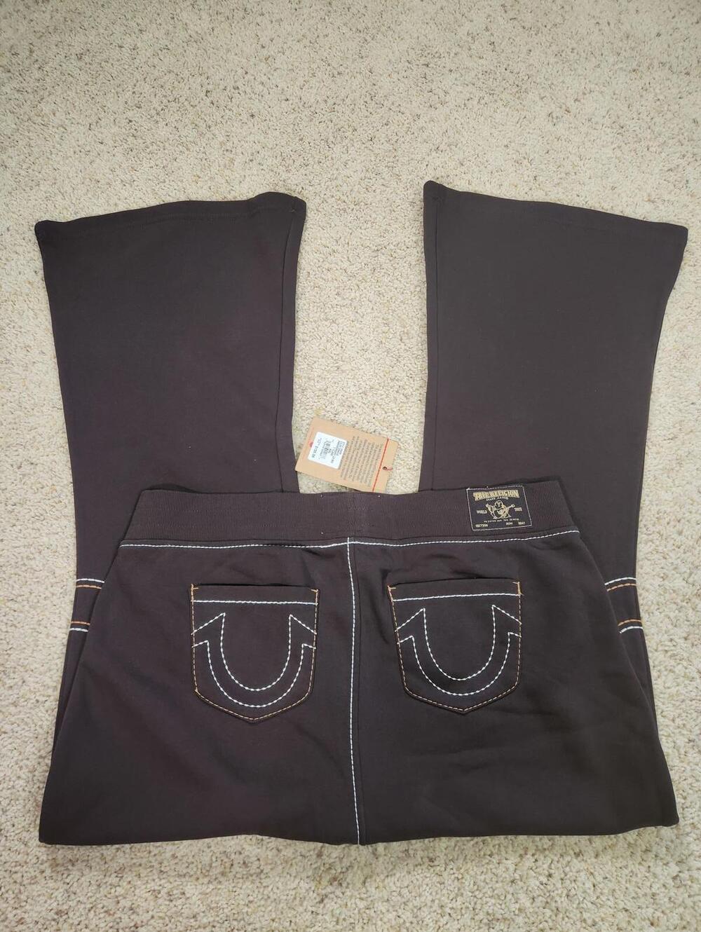 NWT True Religion Pull-On Flare Jeans Red Anniversary 2XL